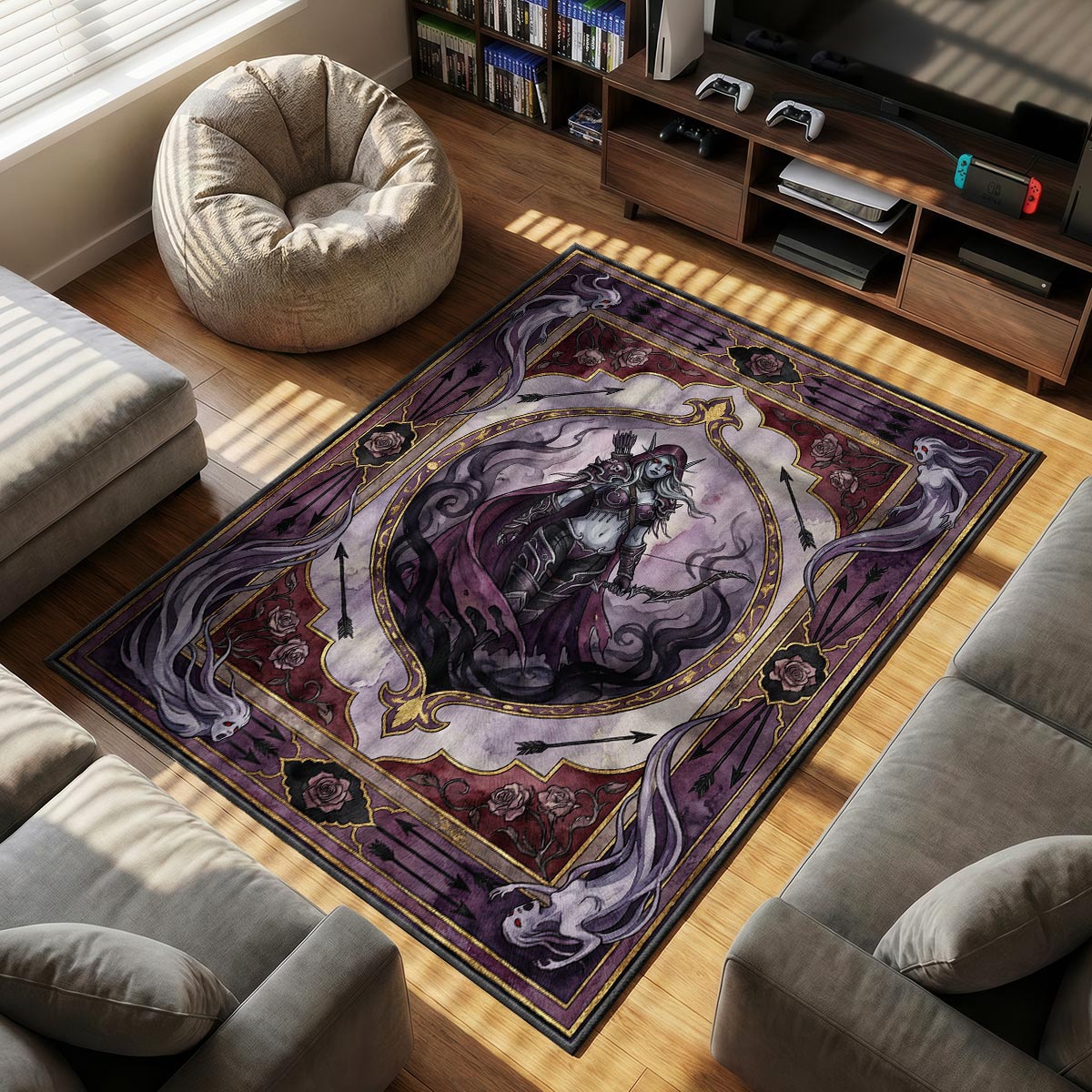 Sylvanas Banshee Queen Rug - World of Warcraft Chair Mat