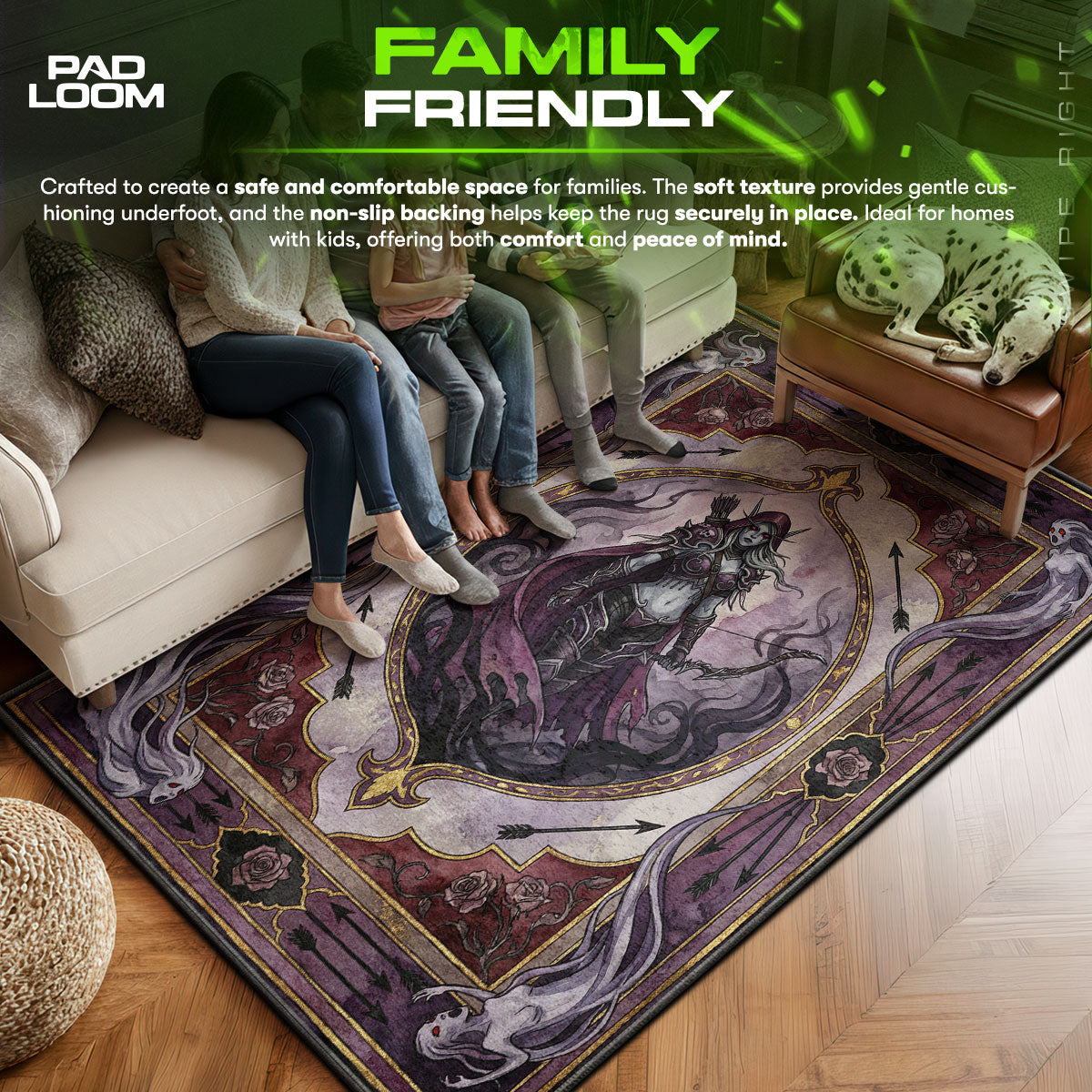 Sylvanas Banshee Queen Rug - World of Warcraft Chair Mat