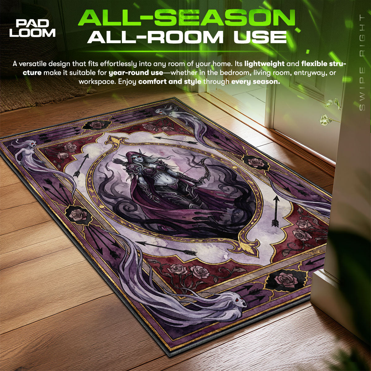 Sylvanas Banshee Queen Rug - World of Warcraft Chair Mat