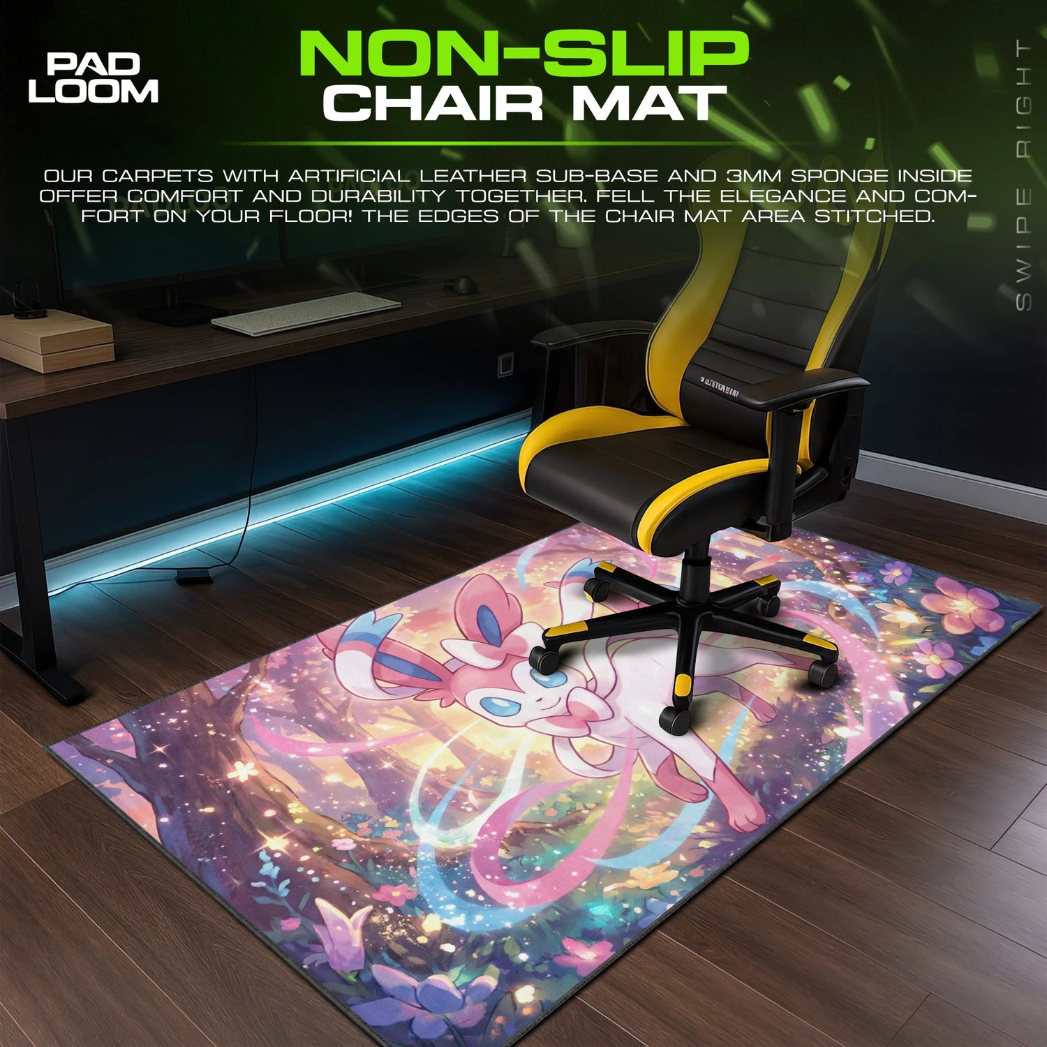Sylveon Fairy Glade Mouse Pad - Pokémon Desk Mat