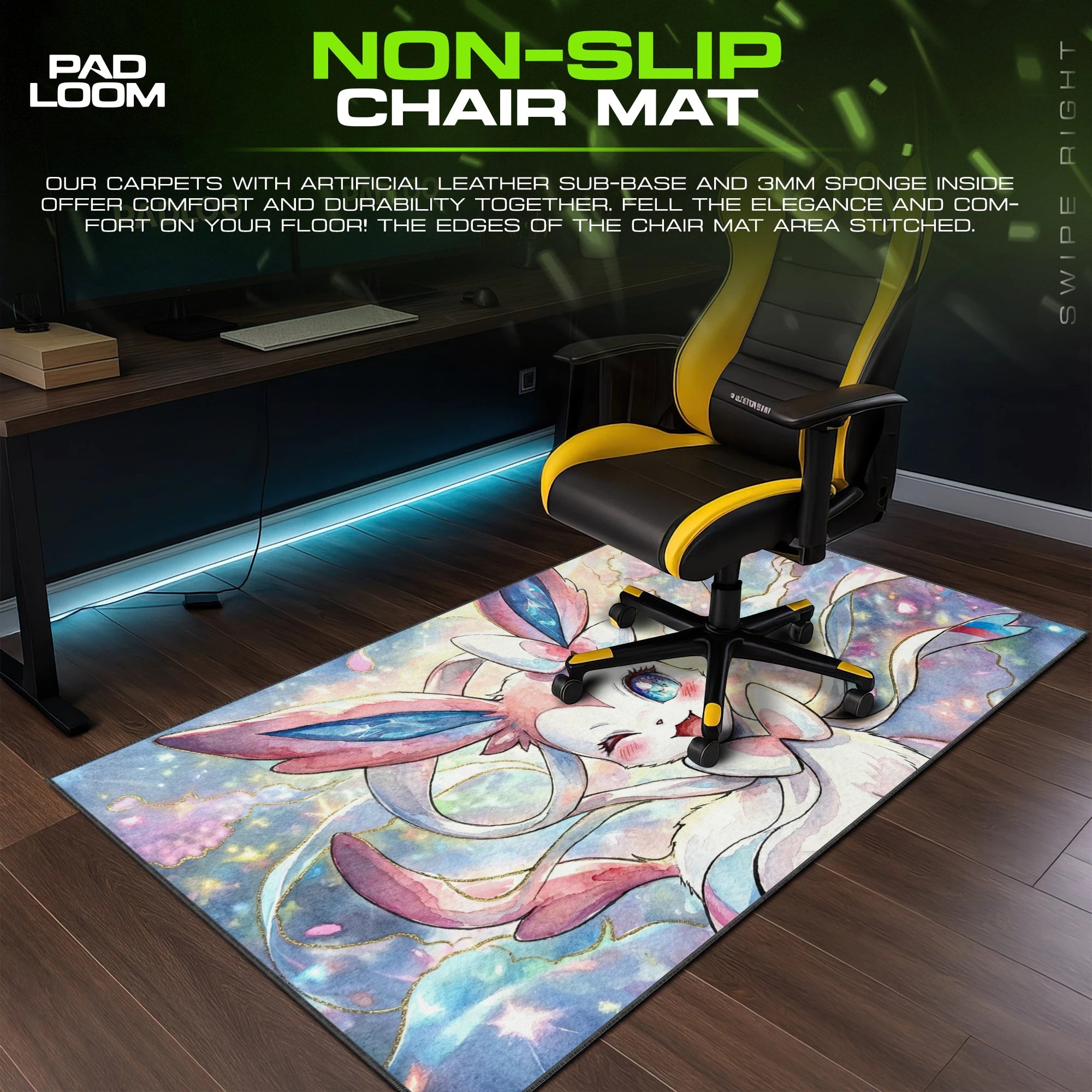 Sylveon Pastel Sparkle Mouse Pad - Pokemon Desk Mat