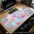 Sylveon Rainbow Bloom Pond Mouse Pad – gaming desk mat by Padloom