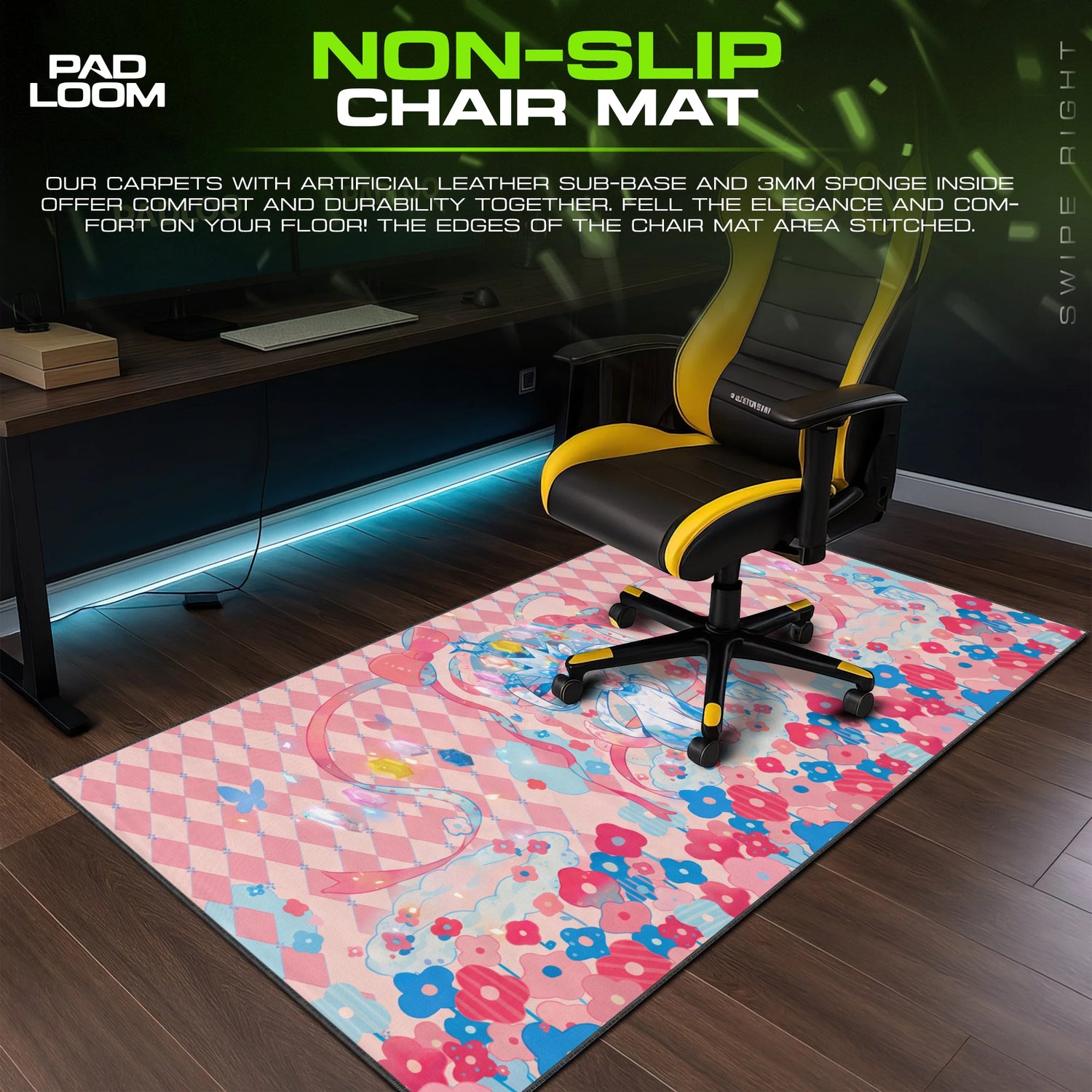Sylveon Ribbon Bloom Mouse Pad - Pokemon Desk Mat
