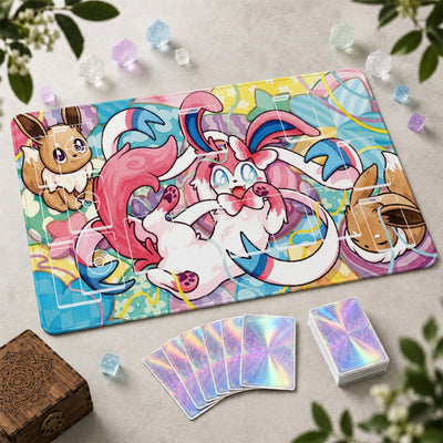 Sylveon Ribbons Playmat - Pokemon TCG Mat