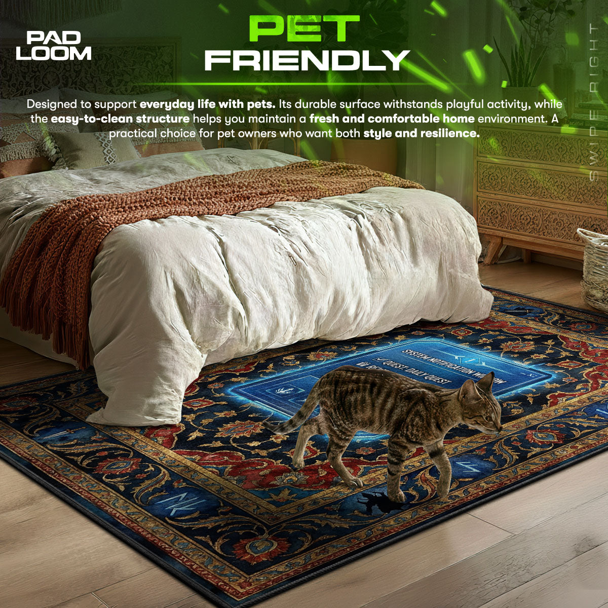 Systembenachrichtigung Tagesquest Teppich - Einzelaufstiegs Stuhlmatte