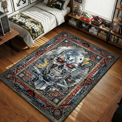 T-800 Endoskeleton Skynet Rug - Terminator Room Mat