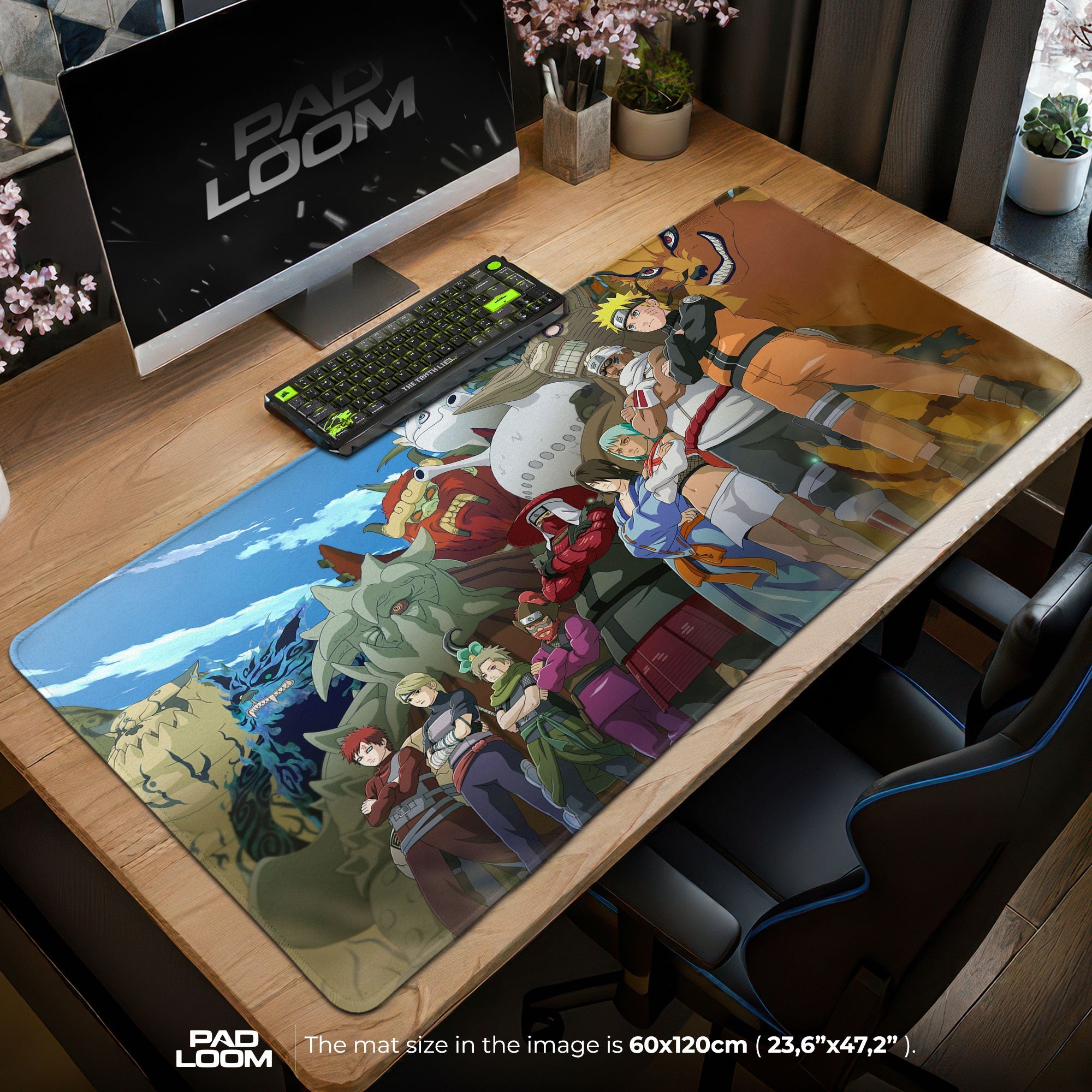 Tailed Beasts Alliance Mouse Pad - Shinobi Unity Anime Desk Mat Padloom