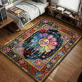 Takashi Murakami melting smiling flower utopia multicolor hypebeast area rug