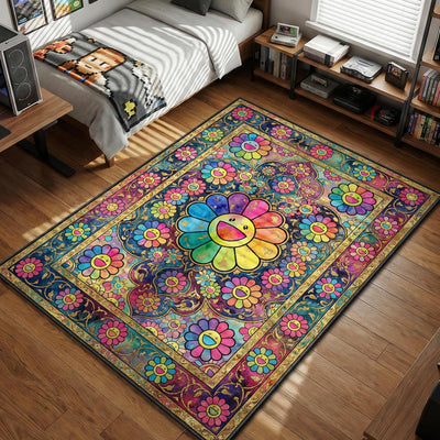 Takashi Murakami Persian Rug - Streetwear Floor Mat