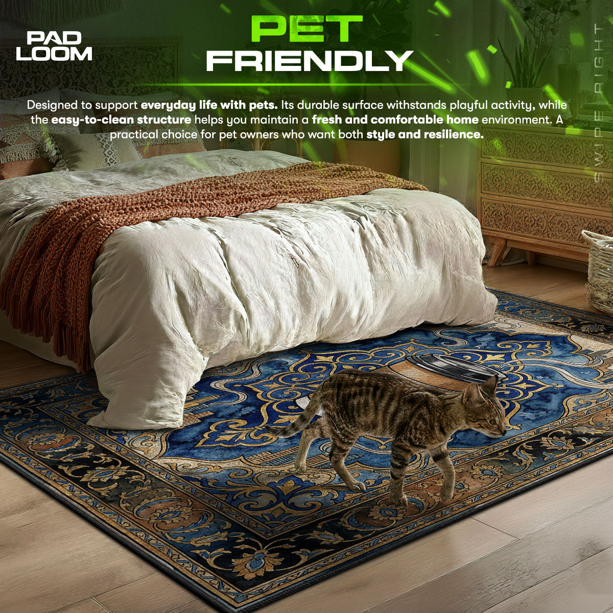 Takeaway Coffee themed area rug for home decor fans