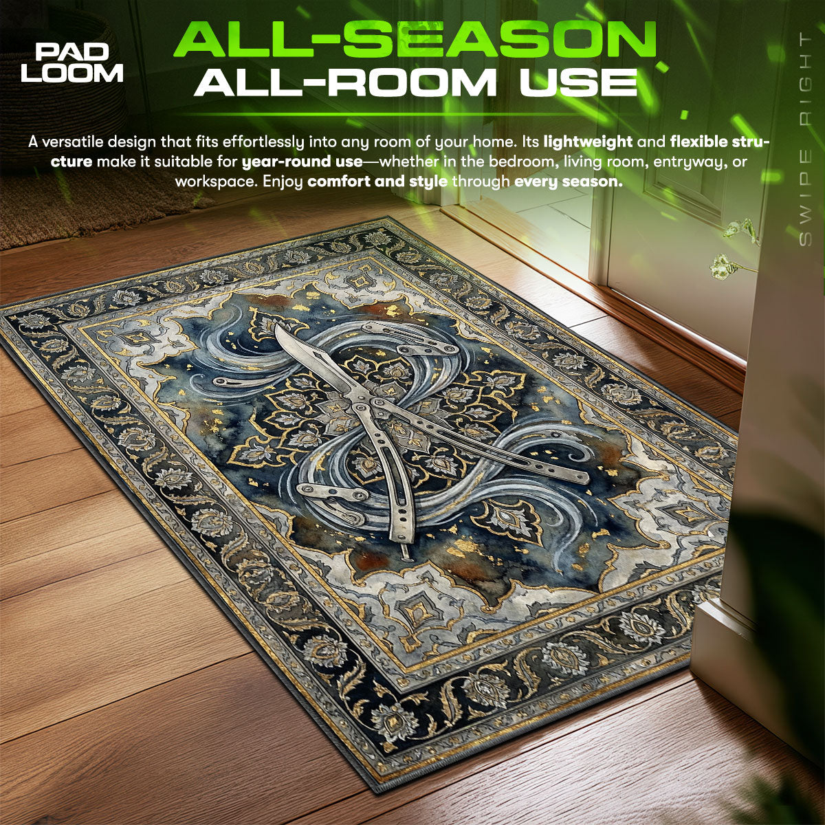 Talon Knife Fade Rug - CS2 Chair Mat