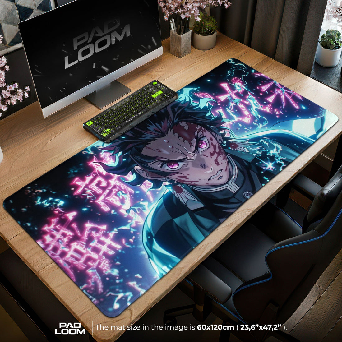 Tanjiro Kamado Mouse Pad - Forest Pursuit Anime Desk Mat Padloom