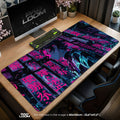 Tanjiro Kamado Mouse Pad - Neon Strategy Anime Desk Mat Padloom