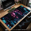 Tanjiro Kamado Mouse Pad - Neon Strategy Anime Desk Mat Padloom