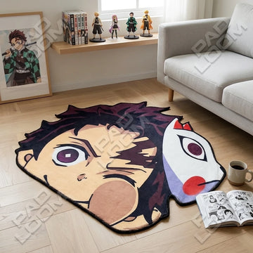 Tanjiro Kamado Rug - Shaped Anime Area Rug