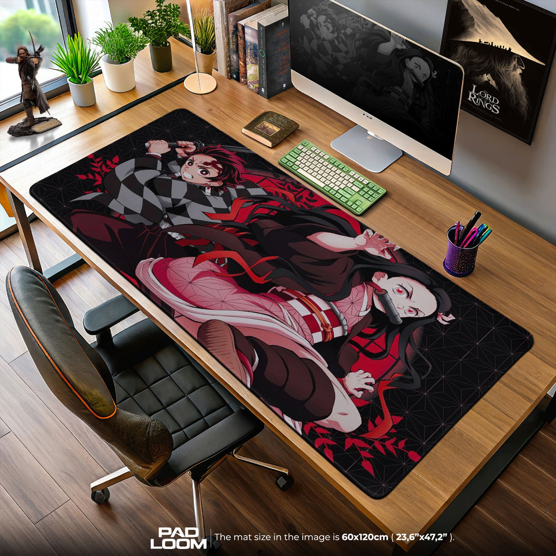 Tanjiro & Nezuko Mouse Pad - Sibling Bond Anime Desk Mat Padloom