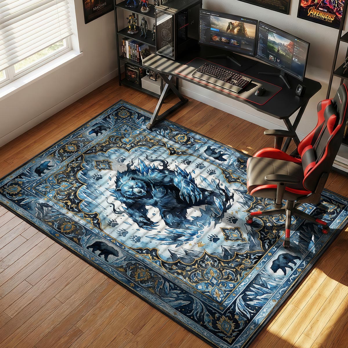 Tank Ice Bear Rug - Solo Leveling Chair Mat