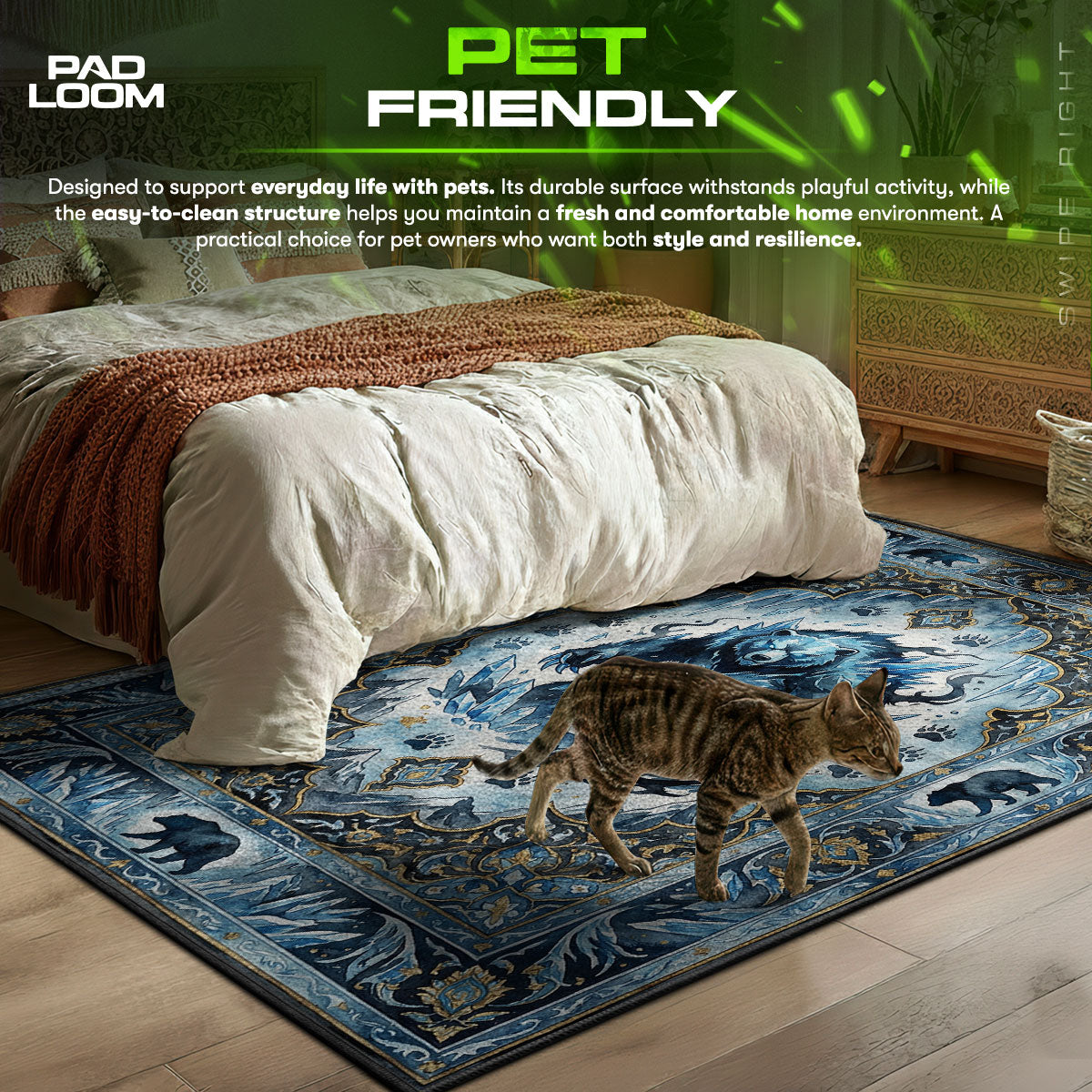 Tank Ice Bear Rug - Solo Leveling Chair Mat