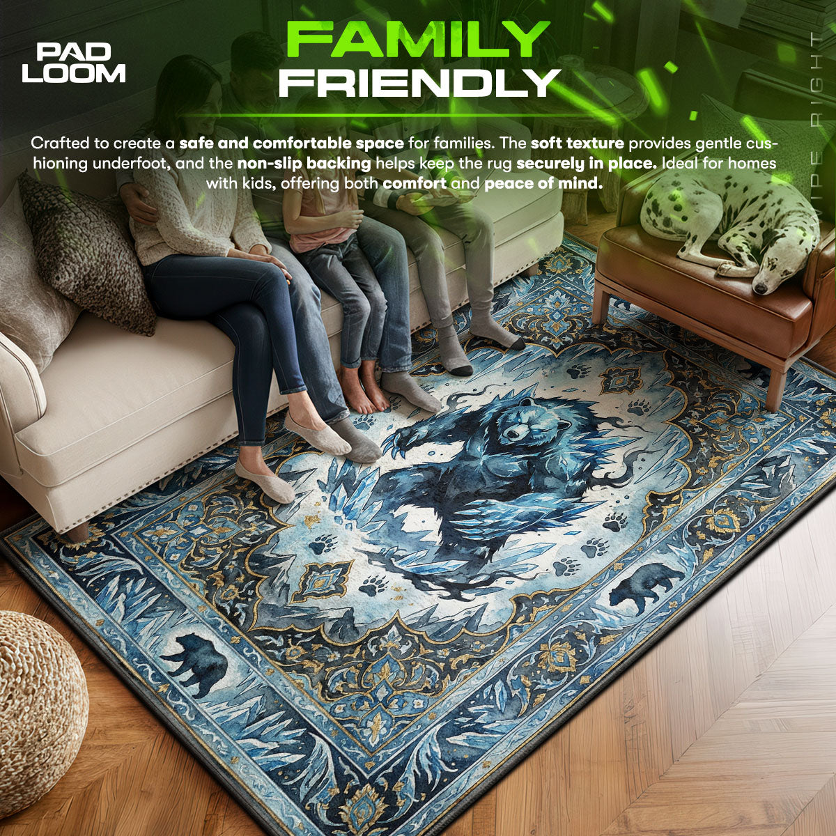 Tank Ice Bear Rug - Solo Leveling Chair Mat