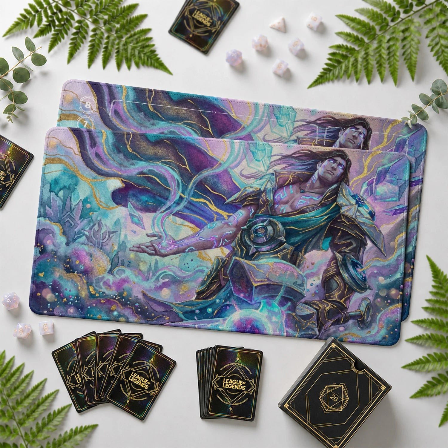 Taric Gemstone Playmat - LoL Riftbound TCG Mat