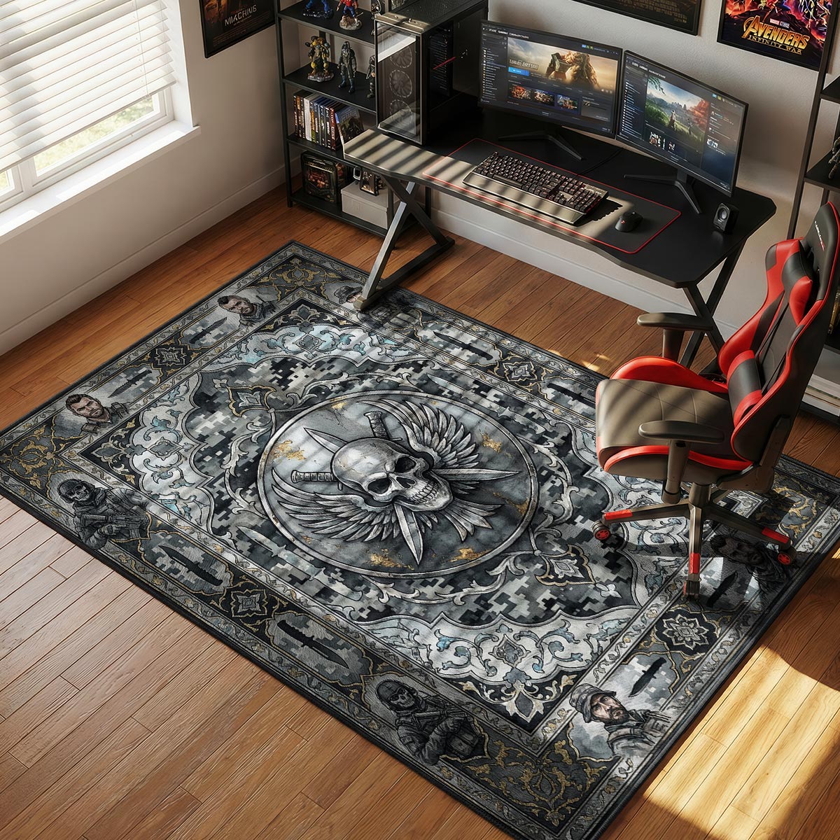 Task Force 141 Trupp Tarnteppich - Call of Duty Stuhlunterlage