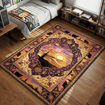 Tatooine Binary Sunset Rug - Star Wars Room Mat