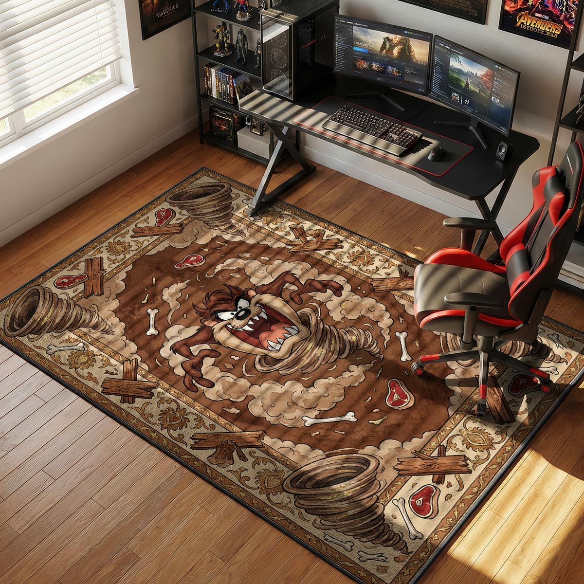 Tasmanian Devil Tornado Kids Floor rug — main product view