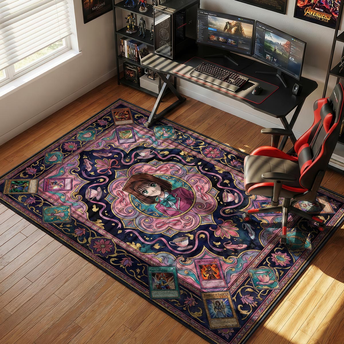 Téa Gardner Friendship Floral Rug - Yu-Gi-Oh! Chair Mat