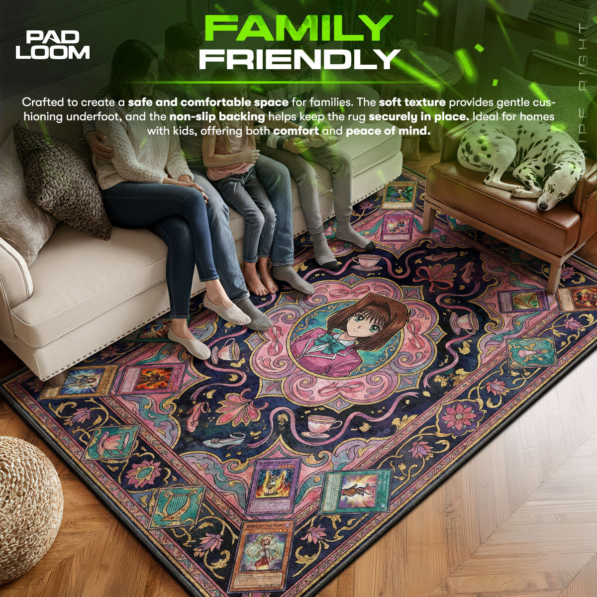 Téa Gardner Friendship Floral Rug - Yu-Gi-Oh! Chair Mat