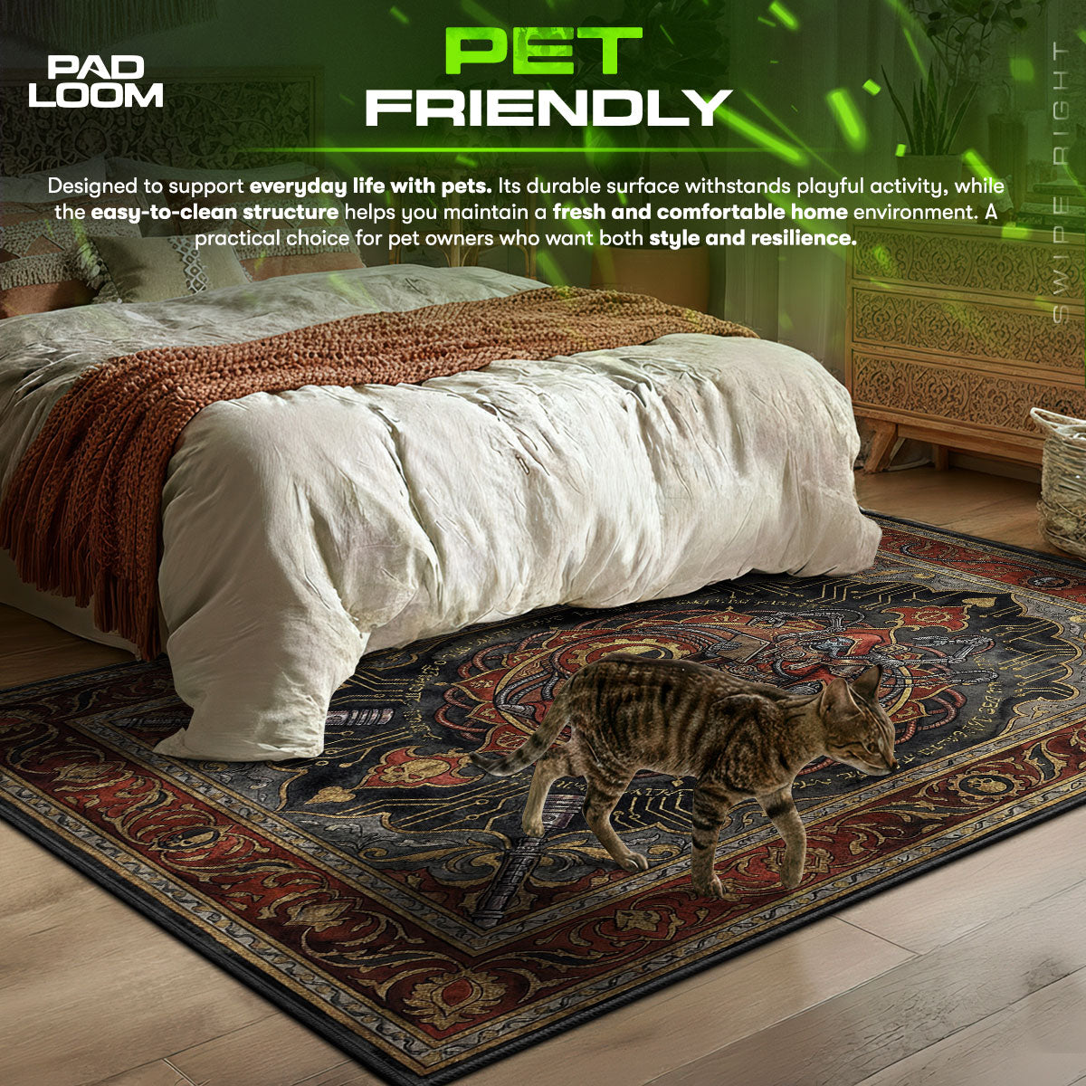 Tech-Priest Machine God Rug - Warhammer 40k Chair Mat