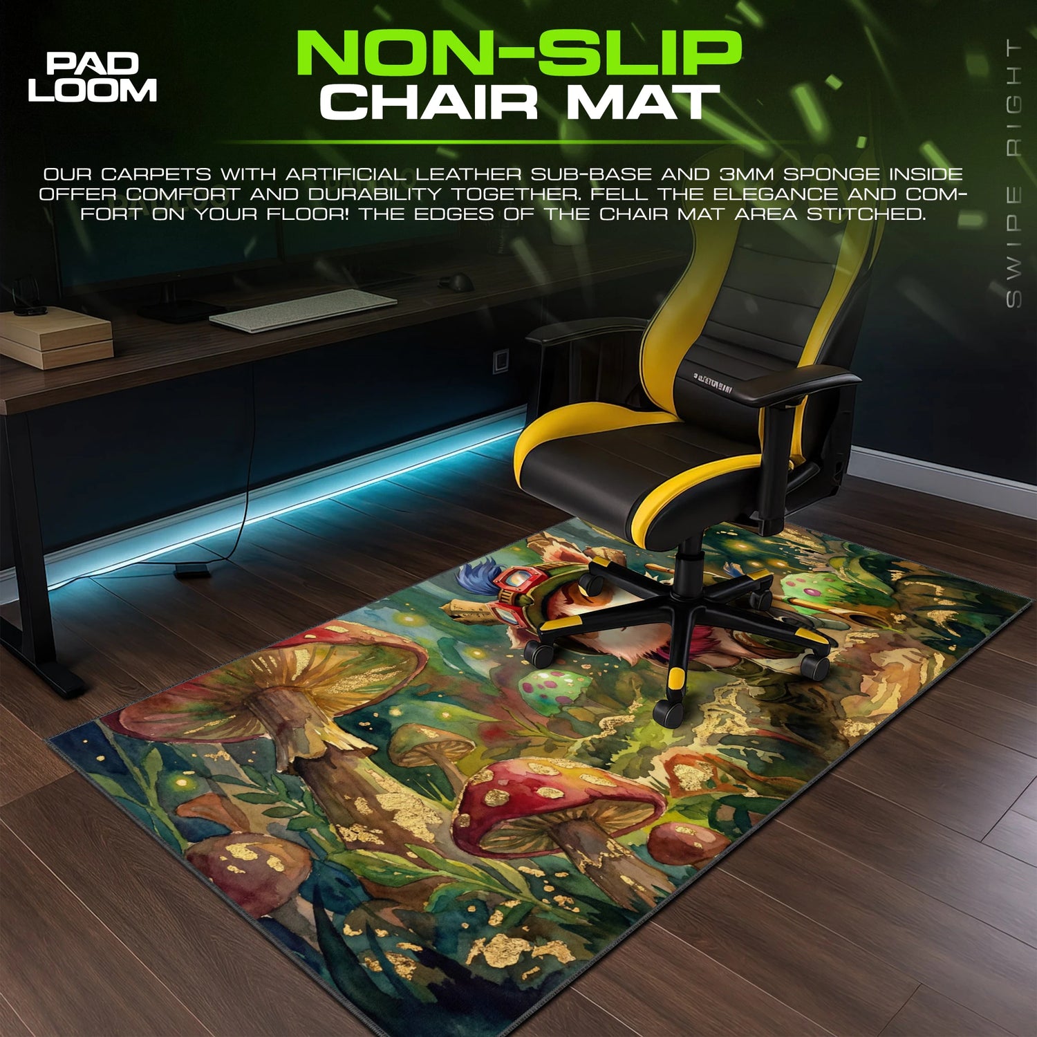 Teemo Mushroom Scout Mouse Pad - League of Legends Mat