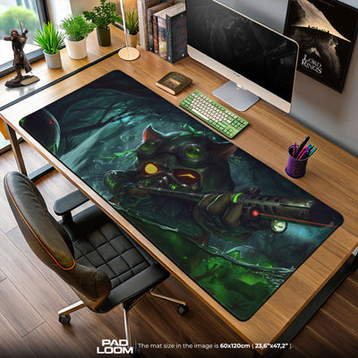 Teemo Night Scout Mouse Pad, League of Legends Gaming Desk Mat