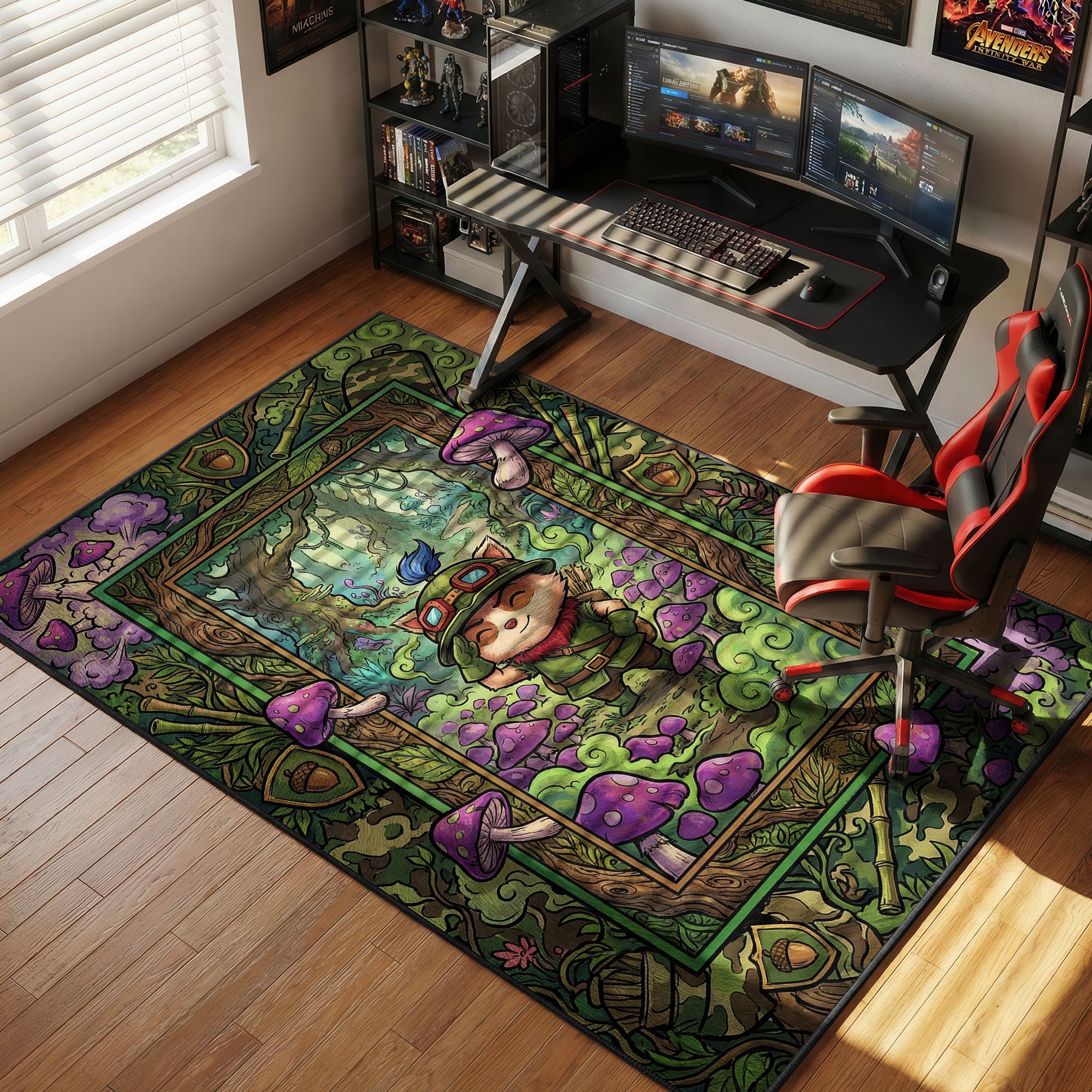 Teemo Scout Forest Rug - League of Legends Chair Mat