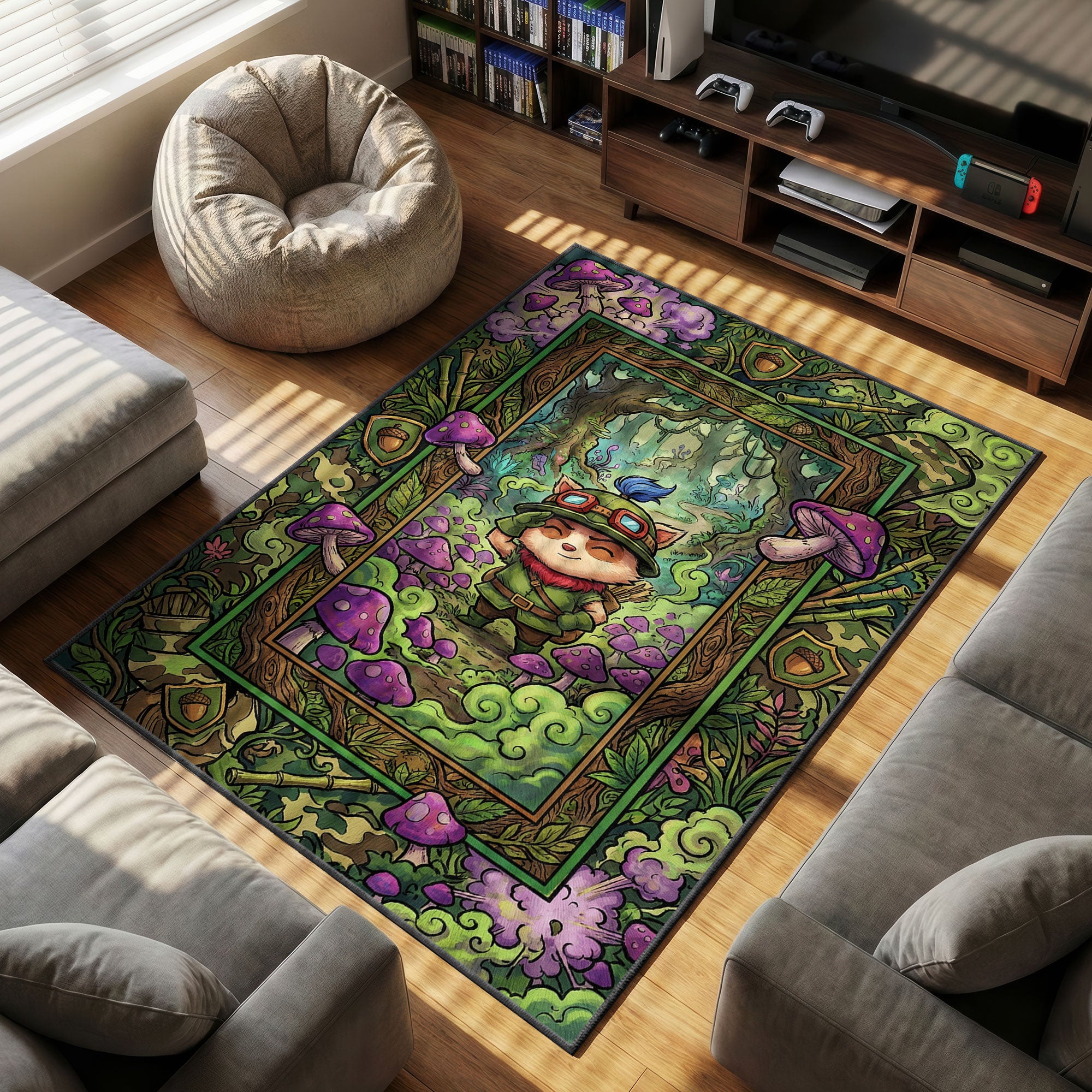 Teemo Scout Forest Rug - League of Legends Chair Mat