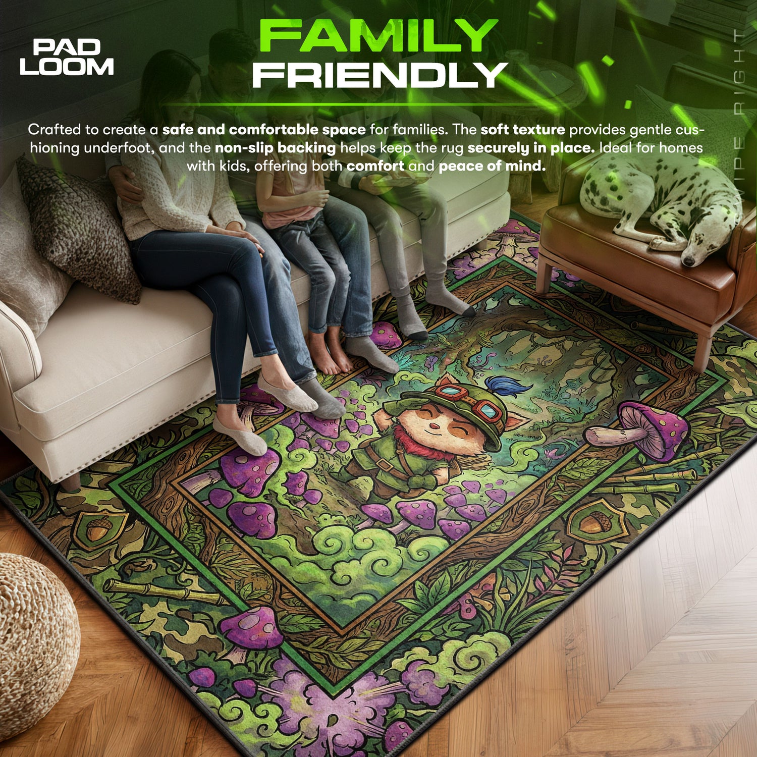 Teemo Scout Forest Rug - League of Legends Chair Mat