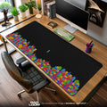 Tetris Falling Blocks Mouse Pad, Retro Game Desk Mat Padloom