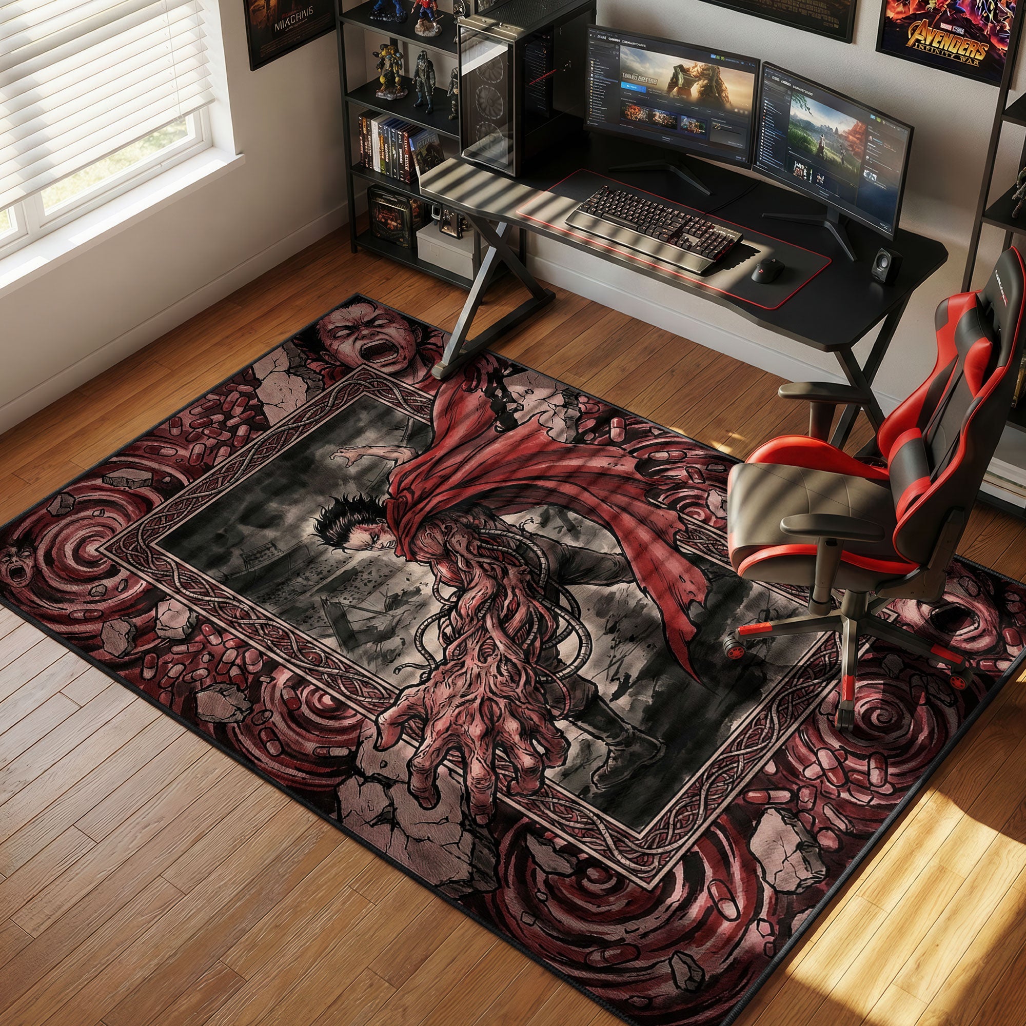 Dynamic Product Title Tetsuo Mutation Chaos Akira Chair rug — main product view