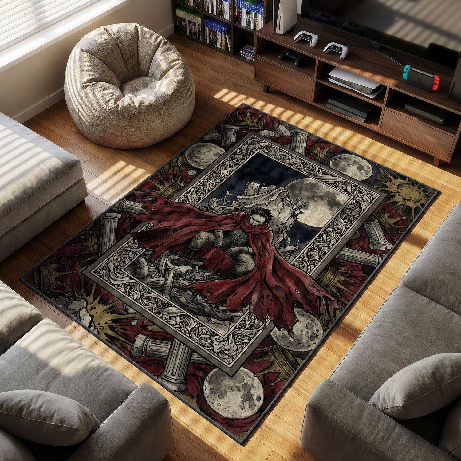 Tetsuo Shima themed area rug for home decor fans
