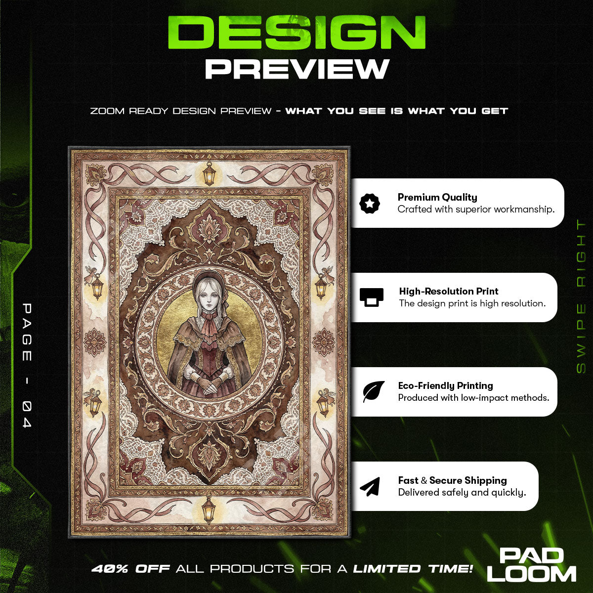 Der Puppe Serene Teppich - Bloodborne Stuhlmatte