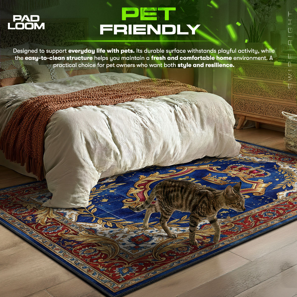 Dungeon RPG themed area rug for Fantasy fans