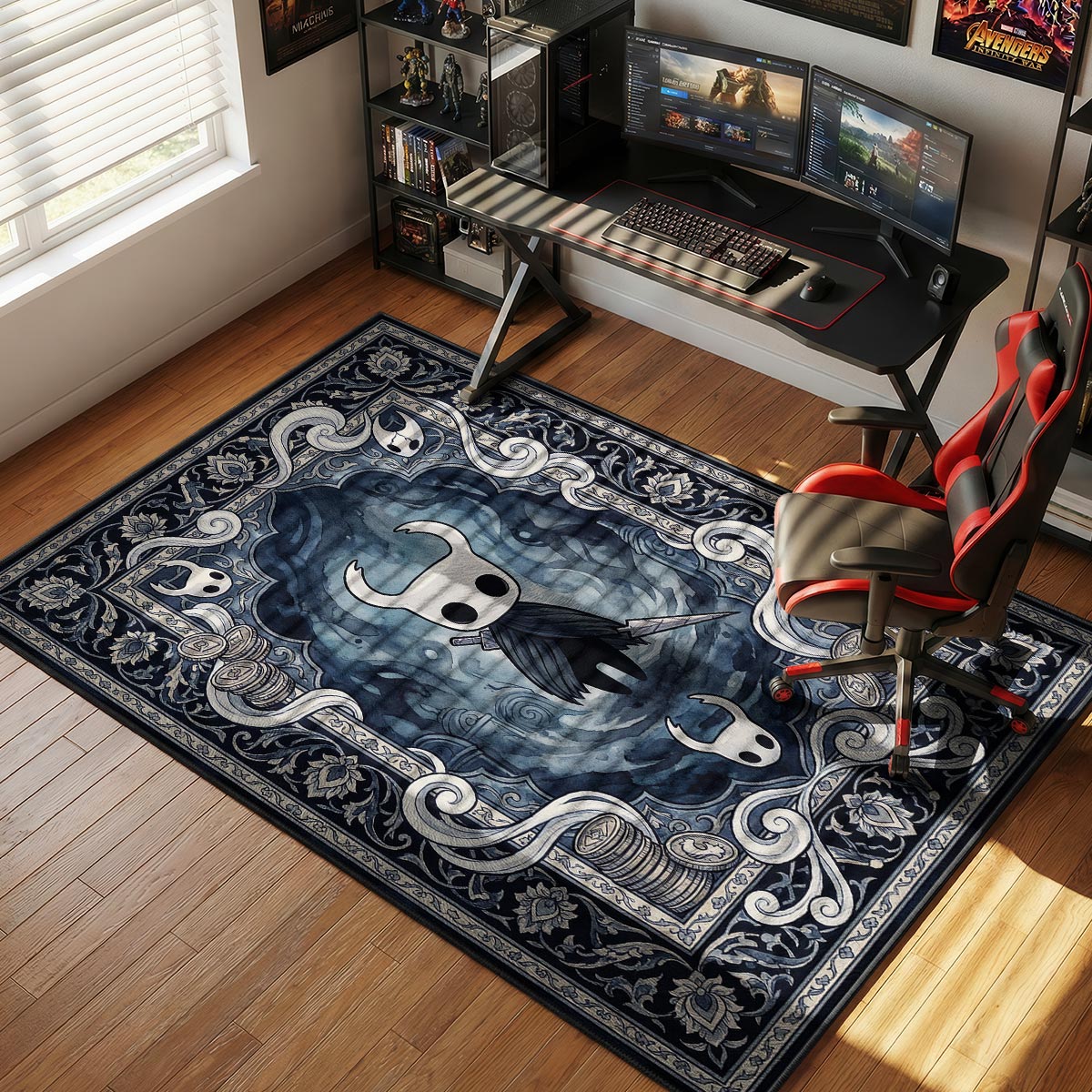 Knight Ink Hollow Knight Chair rug — main product view