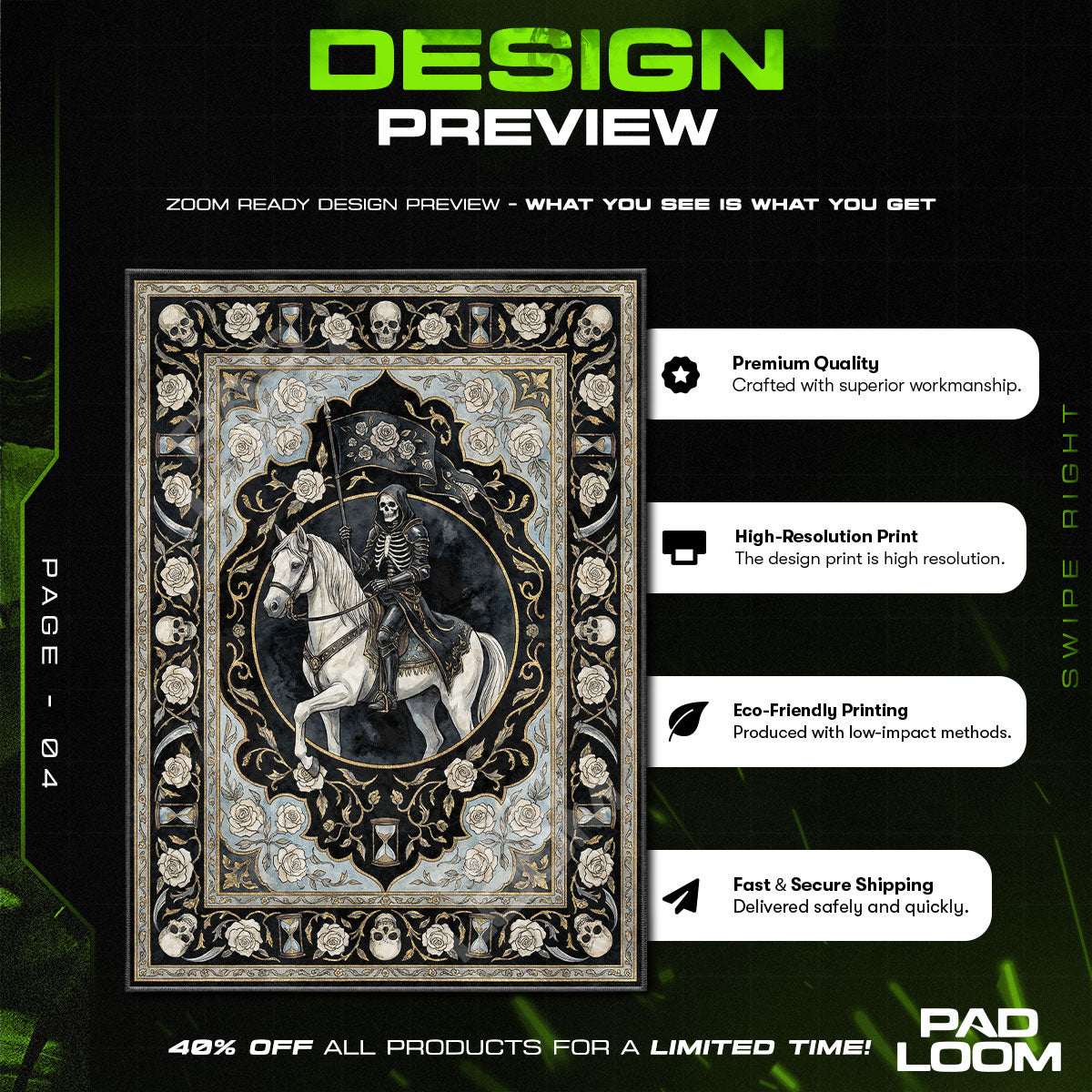 Moon Tarot Card Mystic Tarot Area rug — main product view