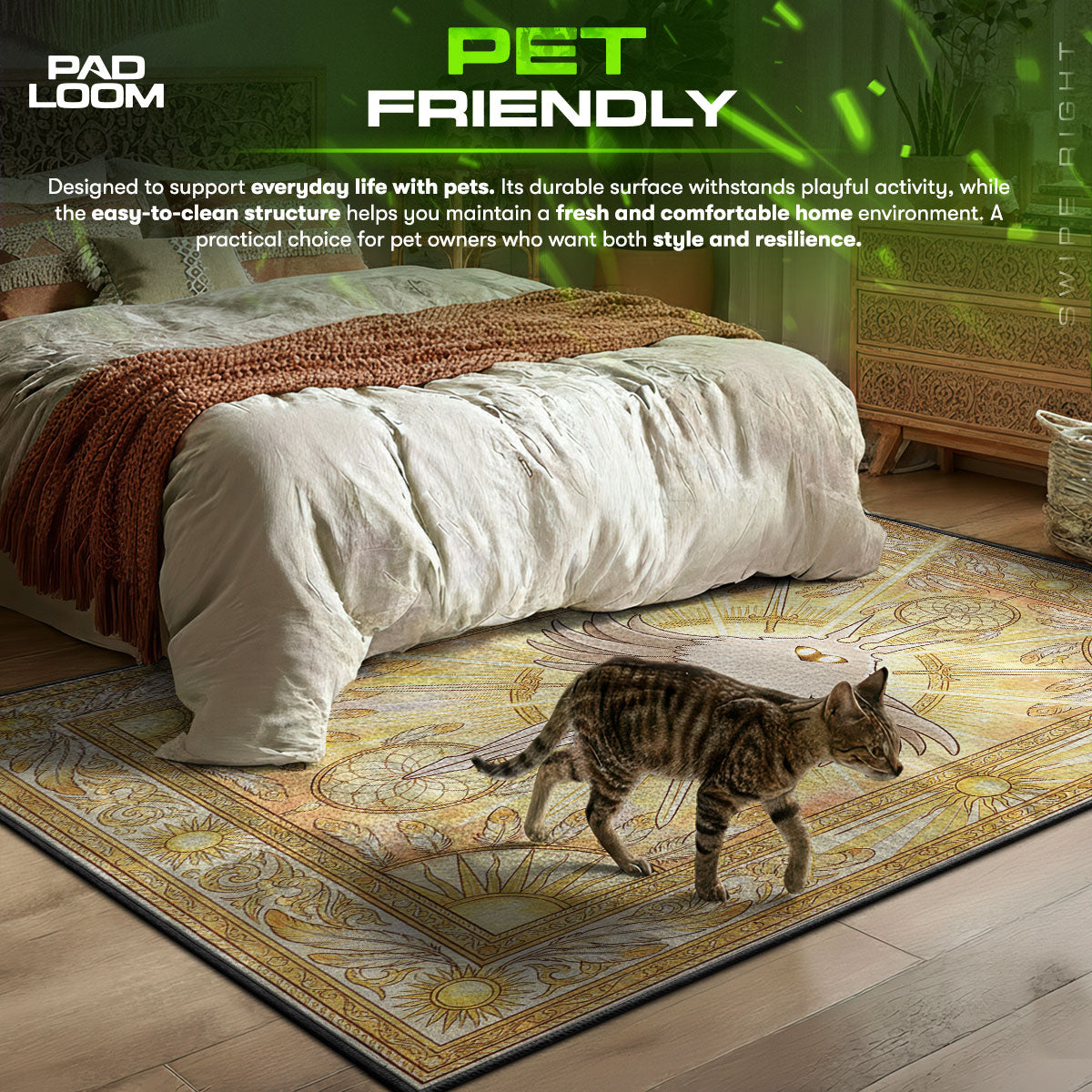 The Radiance Celestial Rug - Hollow Knight Chair Mat