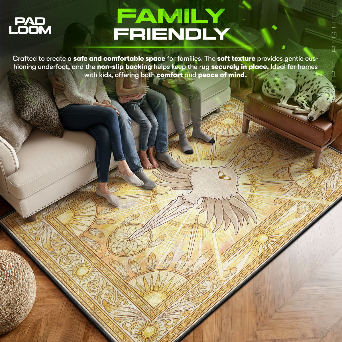 The Radiance Celestial Rug - Hollow Knight Chair Mat