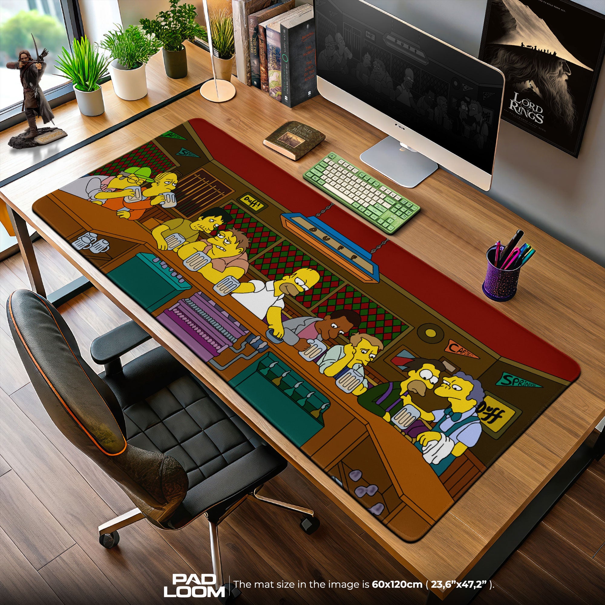 The Simpsons Mouse Pad, Moe’s Tavern Scene Cartoon Desk Mat