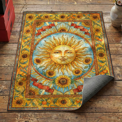 The Sun Tarot Card Rug — Mystic Tarot Area Rug