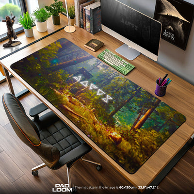 The Witcher Mouse Pad, Enchanted Forest Gamer Desk Mat