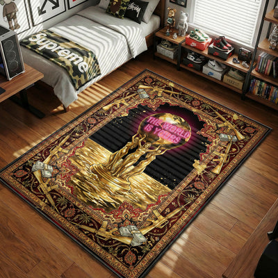 The World is Yours Globe Rug - Scarface Room Mat