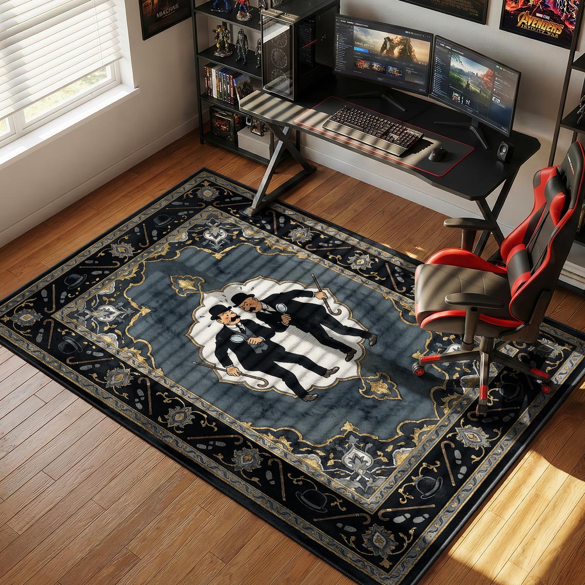 Thomson & Thompson Mystery Tintin Room rug — main product view