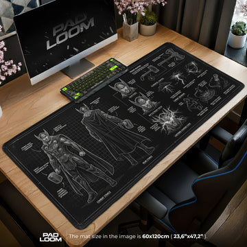 Thor Combat Dossier Mouse Pad - Marvel Desk Mat